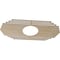 Ekena Millwork Chrysler Wood Fretwork Pierced Ceiling Medallion, Hickory, 40"W x 20"H x 10 1/2"ID x 3/8"T CMWP40X20X0375CSHI - alternate 3